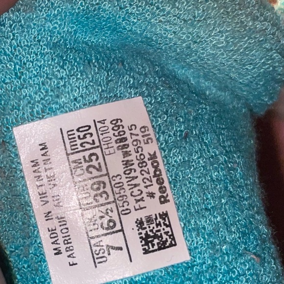 Reebok Women's Athletic Shoes - White, Pink, Teal - Picture 3 of 3